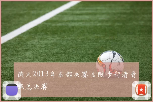 热火2013年东部决赛击败步行者晋级总决赛