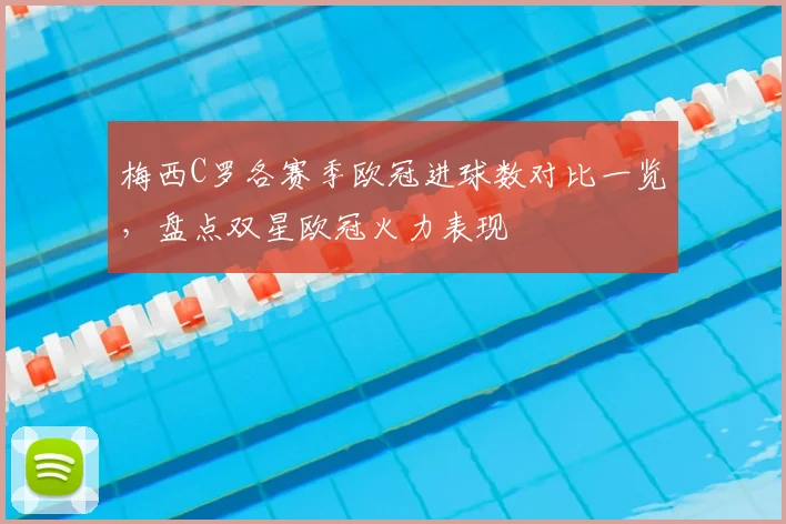 梅西C罗各赛季欧冠进球数对比一览,盘点双星欧冠火力表现